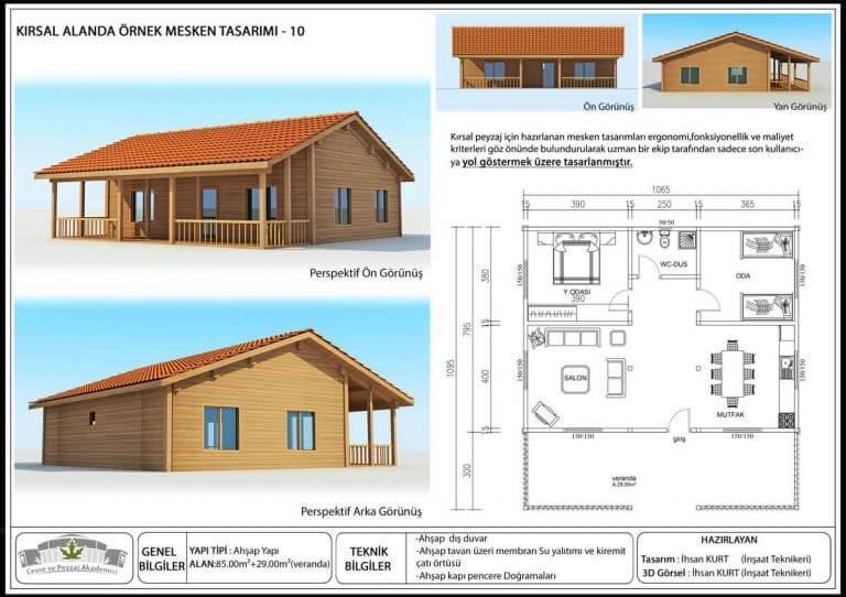 Müstakil Bahçeli Ev Modelleri ve Planları 2021 Dekordiyon