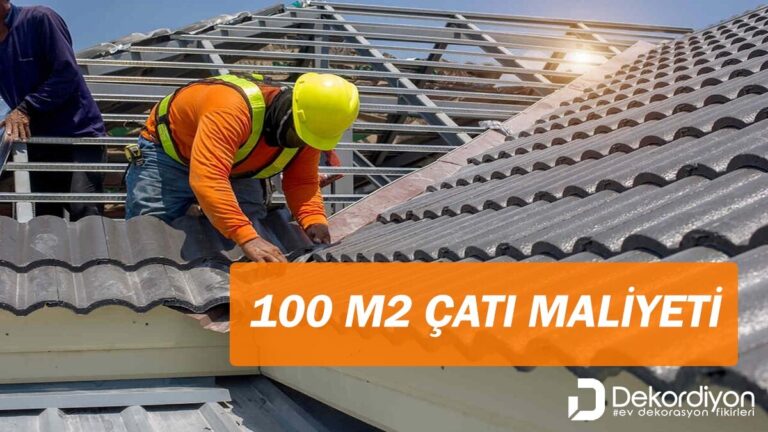 100 m2 çatı maliyeti