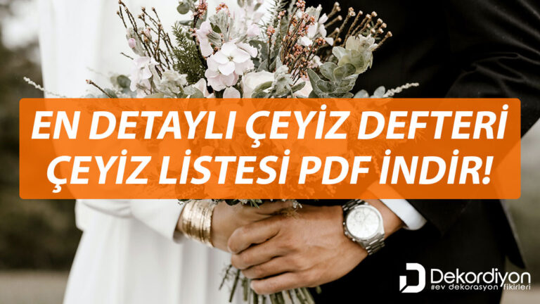 Çeyiz listesi PDF indir