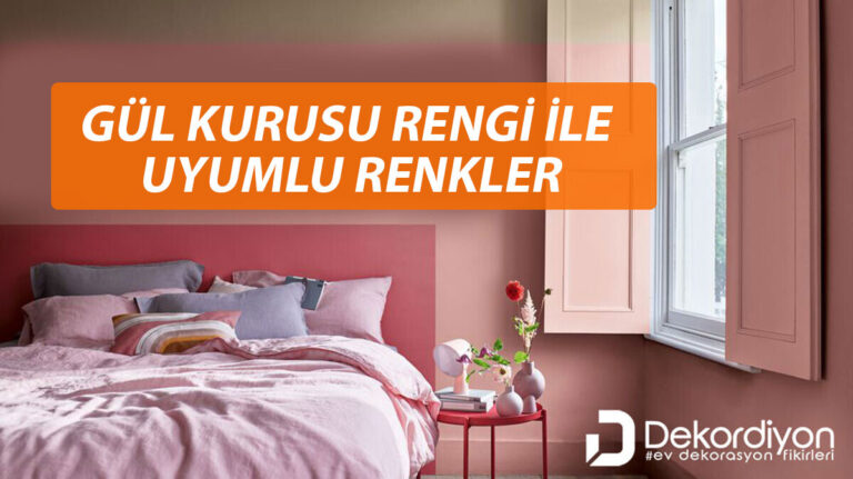 Gül kurusu rengi ile uyumlu renkler